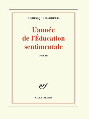 cover image of L'année de l'Éducation sentimentale
